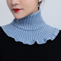 Miniatyrbilde 2 av 5: Dame falsk krage Bandana middelaldrende og eldre cervikal Single Black (short) one size
