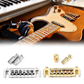 Miniatyrbilde 2 av 5: Elektrisk Gitar Rullebro Sadel Halestykke Combo Krom Reservedeler Chrome