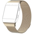 Pikkukuva 1 / 3: Samppanjakulta Samppanjakulta yhteensopiva Fitbit Ionic Milanese -rannekkeen kanssa, suuri koko: 24x2,2 cm, yhteensopiva Fitbit Ionicin kanssa