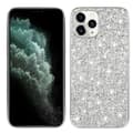 Etui til iPhone 16 E Sølv Elektroplettering glitter Læder Groft pulver diamantlæder