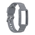 Miniatyrbillede 1 af 5: Grå Grå Silikone One Body Armor Urrem kompatibel med Fitbit Charge 4 kompatibel med Fitbit Charge 4