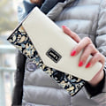 Miniatyrbillede 3 af 5: Fashion Damer Læder Clutch Taske Pung Lang Tegneseriepung Møntpung