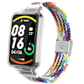 Miniatyrbillede 1 af 4: Regnbue Flettet Nylon Spænde Urrem kompatibel med Xiaomi Mi Band 7 Pro