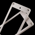 Miniatyrbilde 3 av 5: 4x Flate Gitar Humbucker Pickup Monteringsringer for Elektrisk Gitar Deler Hvit
