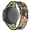 Miniatyrbilde 4 av 5: Gul Gul Stripe Vev Nylon Armbånd Klokkereim kompatibel med Xiaomi Mi Watch Color, Garmin Vivoactive 4