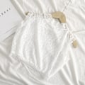 Miniatyrbilde 1 av 5: Dame falsk krage Avtakbar halv skjorte Dekorativ St Blonde W White (L size) thin (elastic collar)