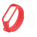 Miniatyrbilde 1 av 5: Rød rød silikonklokkereim kompatibel med Xiaomi Mi Band 3