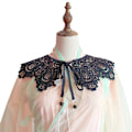 Miniatyrbilde 5 av 5: Dame falsk krage Avtakbar halv All-Match Sky Skulder M Rope Tie (Golden coffee color)