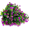 Miniatyrbillede 4 af 5: Kunstige Blomster, Falske UV-resistente Buksbom Buske Faux Plastik Grønne Planter Fushia 8