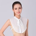 Miniatyrbilde 1 av 5: Dame falsk krage Avtakbar genser skjorte Allsidig White small strip collar