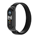 Miniatyrbilde 2 av 4: Sort Sort kompatibel med Xiaomi Mi Band 6 / 5 / 4 / 3 Nylon Klokkereim