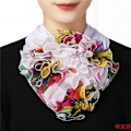 Miniatyrbilde 1 av 5: Dame falsk krage Avtakbar halv Sommer Sløyfe Ren Farge Scarf No. 1 Default