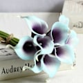 Miniatyrbilde 2 av 5: Tofarget serie PU mini calla lilje bukett kunstig blomst bryllupsbukett Kunstig Flora