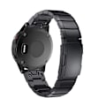Miniatyrbillede 3 af 5: Sort Sort Stål Urrem kompatibel med Garmin Fenix 5X 26mm