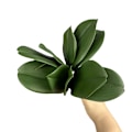 Pikkukuva 5 / 5: Keinotekoiset perhosorkidean lehdet, tekolehtivihreä ruukkukasveille, hääkoristeet, näyteikkunan somistus Small five pieces