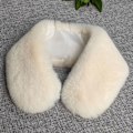 Miniatyrbilde 3 av 5: Dame falsk krage Avtakbar halvtykk Imitert Otter Beige