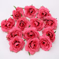 Miniatyrbillede 5 af 5: 10 stk./sæt Simulationsblomsterhoved Levende Langtidsholdbar Multifunktionel Kunstige Roseblomsterhoveder til Bryllup Light Red