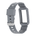 Miniatyrbillede 2 af 5: Grå Grå Silikone One Body Armor Urrem kompatibel med Fitbit Charge 4 kompatibel med Fitbit Charge 4