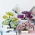 Miniatyrbild 2 av 5: Konstgjorda Växter Bonsai Litet Träd Kruka Falska Växter Blommor Krukväxt Faux Bonsai För Hem Rum Bord H