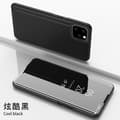 Etui til iPhone 16 Cool Black 3D spejl smart flip stand