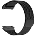 Miniatyrbillede 3 af 3: Sort Sort kompatibel med Fitbit Ionic Milanese Urrem Stor Størrelse: 24x2.2cm kompatibel med Fitbit Ionic