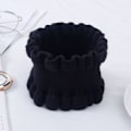 Miniatyrbilde 1 av 5: Dame falsk krage Avtakbar halv Cashmere Treøre Liten Black Average size