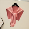 Miniatyrbilde 1 av 5: Dame falsk krage Avtakbar halv Ren farge Allsidig La Pink Average size