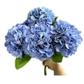 Miniatyrbillede 5 af 6: Kunstig Hortensia DIY Bryllupsblomst Vægdekoration Falske Blomsterrekvisitter Dark Blue