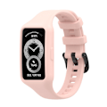 Miniatyrbillede 2 af 5: Lyserød Lyserød kompatibel med Huawei Band 7 / 6 Pro / 6 Silikone Urrem