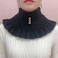 Miniatyrbilde 4 av 5: Dame falsk krage Skjerf Vinter Varm Hals Gaiter Cervical N Red