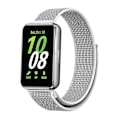 Miniatyrbilde 1 av 5: Grå Hvit Grå Hvit Vevd Nylon Loop-reim kompatibel med Samsung Galaxy Fit 3