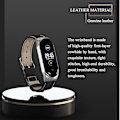 Miniatyrbillede 5 af 5: Sort Sølv Sort Sølv kompatibel med Xiaomi Mi Band 6 / 5 / 4 / 3 læderrem