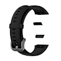 Miniatyrbillede 4 af 5: Sort Sort Silikone Urrem kompatibel med Huawei Band 6 kompatibel med Huawei Band 6