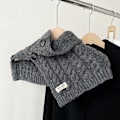 Miniatyrbilde 1 av 5: Dame falsk krage Avtakbar halv Vinter Koreansk stil All-Ma Dark gray 34cm