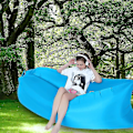 Miniatyrbild 5 av 5: Uppblåsbar Luftsoffa, Vattentät Luftsoffa Luftsäck, Luftmadrass, Bärbar Airlounger, Uppblåsbar Utomhussoffa För Camping, Park, Strand, Trädgård