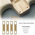 Miniatyrbilde 3 av 5: 7x4 Stykker 0.2mm, 0.5mm, 1mm Hals Shims for Gitar Bass Tilbehør