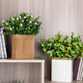 Miniatyrbillede 3 af 5: 1 Buket Realistiske Kunstige Blomster Ornamentale Miljøvenlige Iøjnefaldende DIY Falske Blomster til Have 11