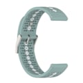 Miniatyrbild 4 av 5: Rock Cyan Vit Rock Cyan Vit 20mm Färgglatt Hål Silikonarmband