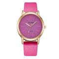 Miniatyrbild 1 av 5: Lyxig Br Läder Quartz Dammode Armbandsur Klocka Purple