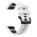 Miniatyrbilde 2 av 5: Hvit Svart Hvit Svart Silikon Klokkereim kompatibel med Garmin Approach S62 kompatibel med Garmin Approach S62