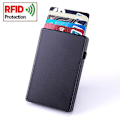 Miniatyrbillede 2 af 5: Fashion Pop Up Trykknap Bank Kreditkort Etui Holder Slank Smart Kortpung Rfid Tynd Smart Metalpung Til Mænd Kvinder Ny|kort Gray