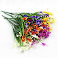 Miniatyrbillede 3 af 5: 1 stk. Kunstig Brudeslør Calla Liljer Blomster Plante Bryllupsfest Hjemmeindretning Purple