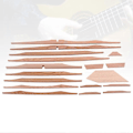 Miniatyrbild 3 av 3: 17 st 41 tum Sitkagran Ribb Trä Kit för Akustisk Gitarr Instrumentmakare DIY Tillbehör Delar GS307 Ljusbrun
