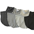Miniatyrbilde 1 av 5: Dame falsk krage Avtakbar halv 'S Varmt skjerf Bunn Sh Black stripes Average size