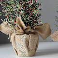 Miniatyrbilde 4 av 5: Kunstig Mini Juletre Miniatyr Furu Juletre Skrivebord Juletre Jutebase (30cm/45cm)