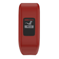 Miniatyrbild 3 av 5: Rött silikonarmband kompatibelt med Garmin Vivofit Jr, Storlek: Small