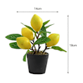 Miniatyrbilde 3 av 4: [Med potte] Simulert frukt liten potteplante 20x10x12cm