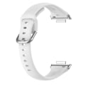 Miniatyrbillede 4 af 5: Hvid Hvid kompatibel med Huawei Watch Fit 2 Silikone Urrem, Størrelse: s