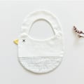 Miniatyrbilde 1 av 5: Dame falsk krage Avtakbar halv Bib Bomull Forkle Waterp Chicken gray strip