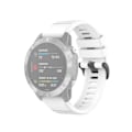 Miniatyrbilde 2 av 5: Hvit Hvit Offisiell Tekstur Klokkereim kompatibel med Garmin Fenix 6 22mm